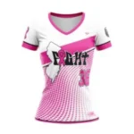 V-Neck Sleeveless Jersey-Pink